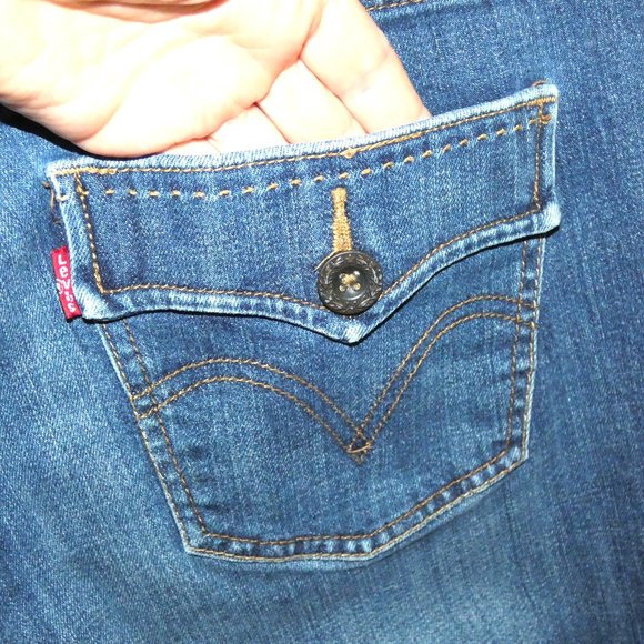 Levi's 526 Slender Boot Stretch Denim Bootcut Jeans - Picture 5 of 7